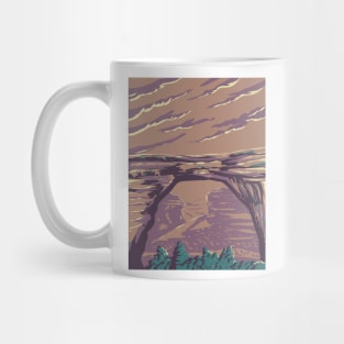 Sipapu Natural Bridge in Natural Bridges National Monument Utah USA WPA Art Poster Mug